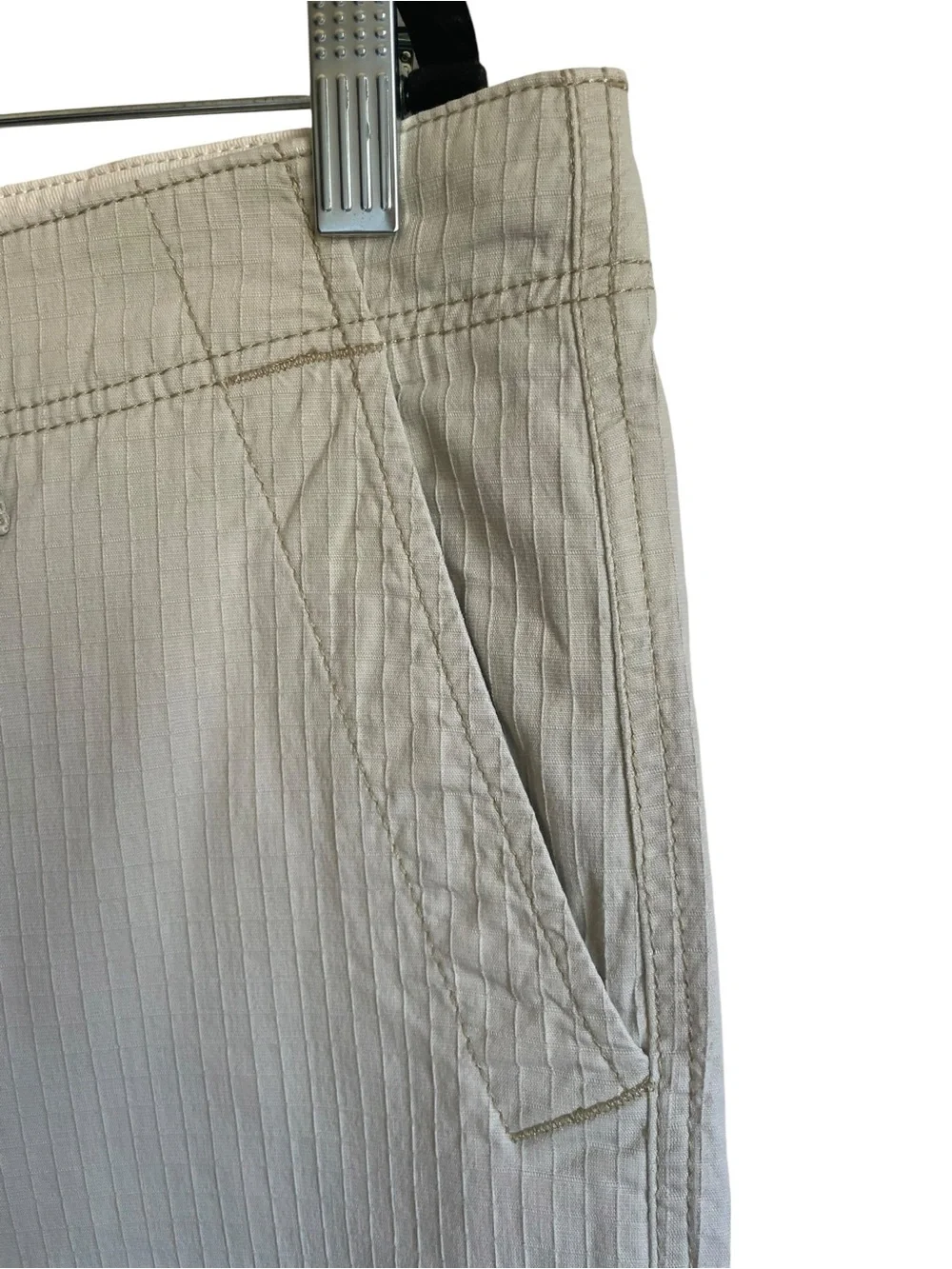 Tommy Bahama Ripstop Light Cargo Shorts Light Gray 10” Inseam